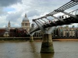 Millenium bridge and St. Paul's Cathedral