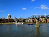 Millenium bridge and St. Paul's Cathedral